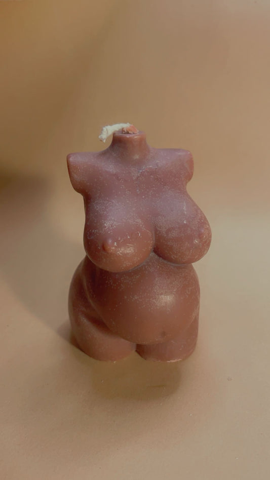 Pregnant Mama Figure Soy Candle