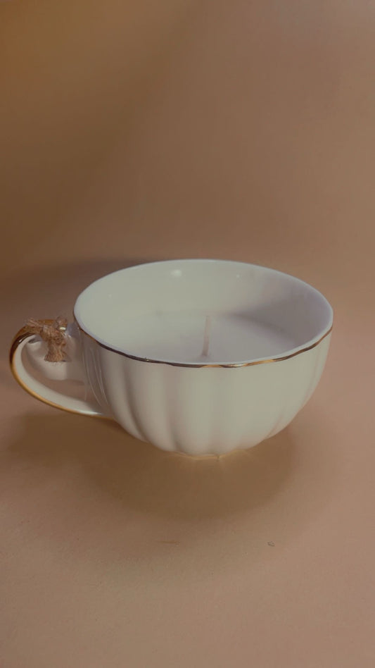 Coconut & Lime Soy Teacup Candle
